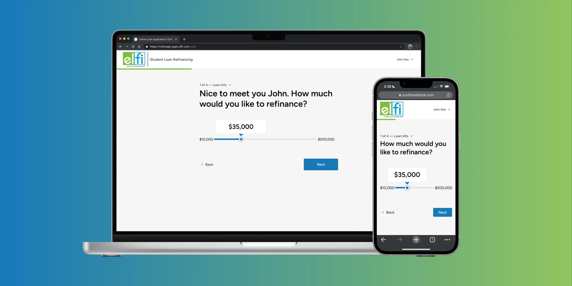 SouthEast Bank - Intake application form