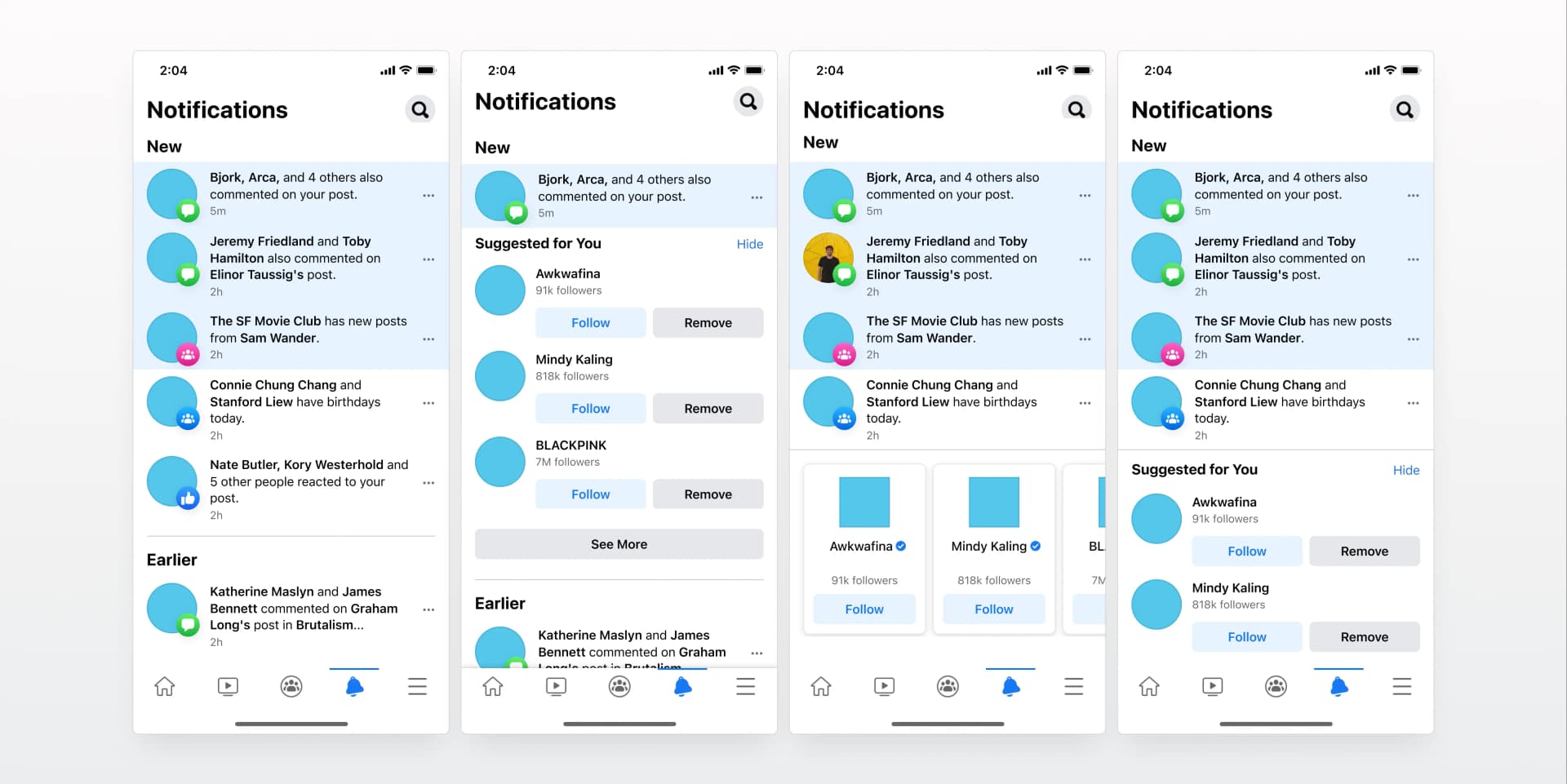 Seamless integration with the feed experience