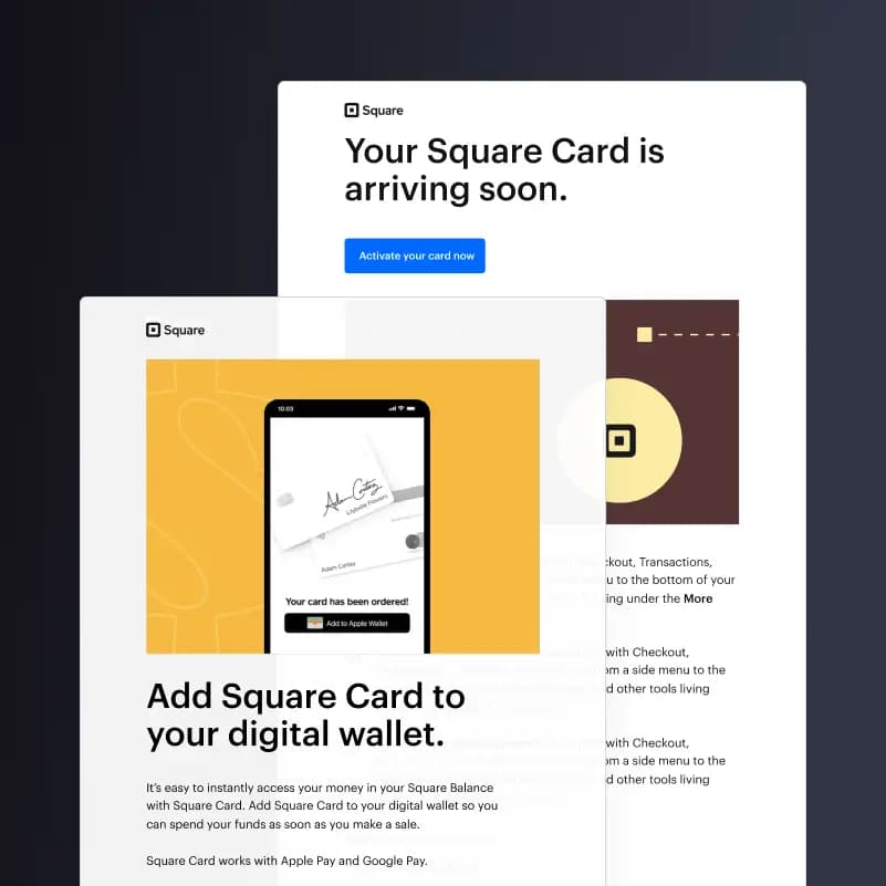 Square - Email design system