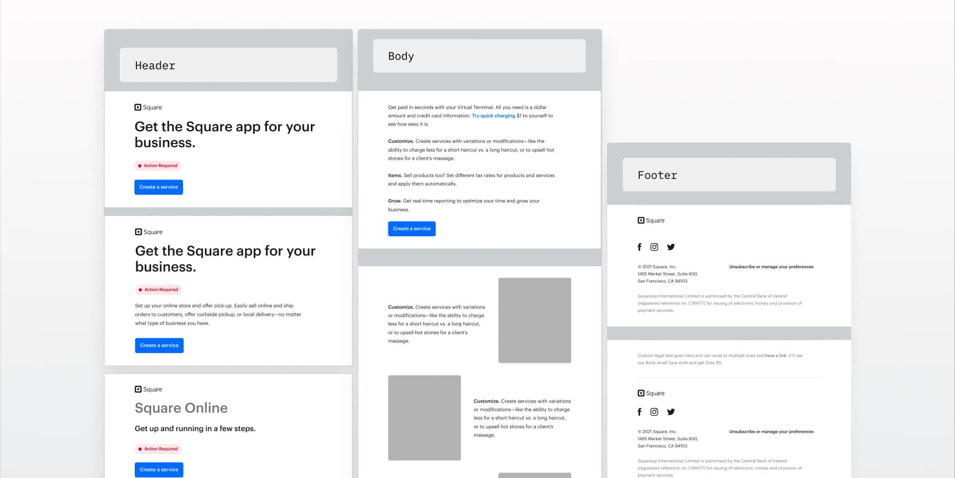 Responsive email templates across devices