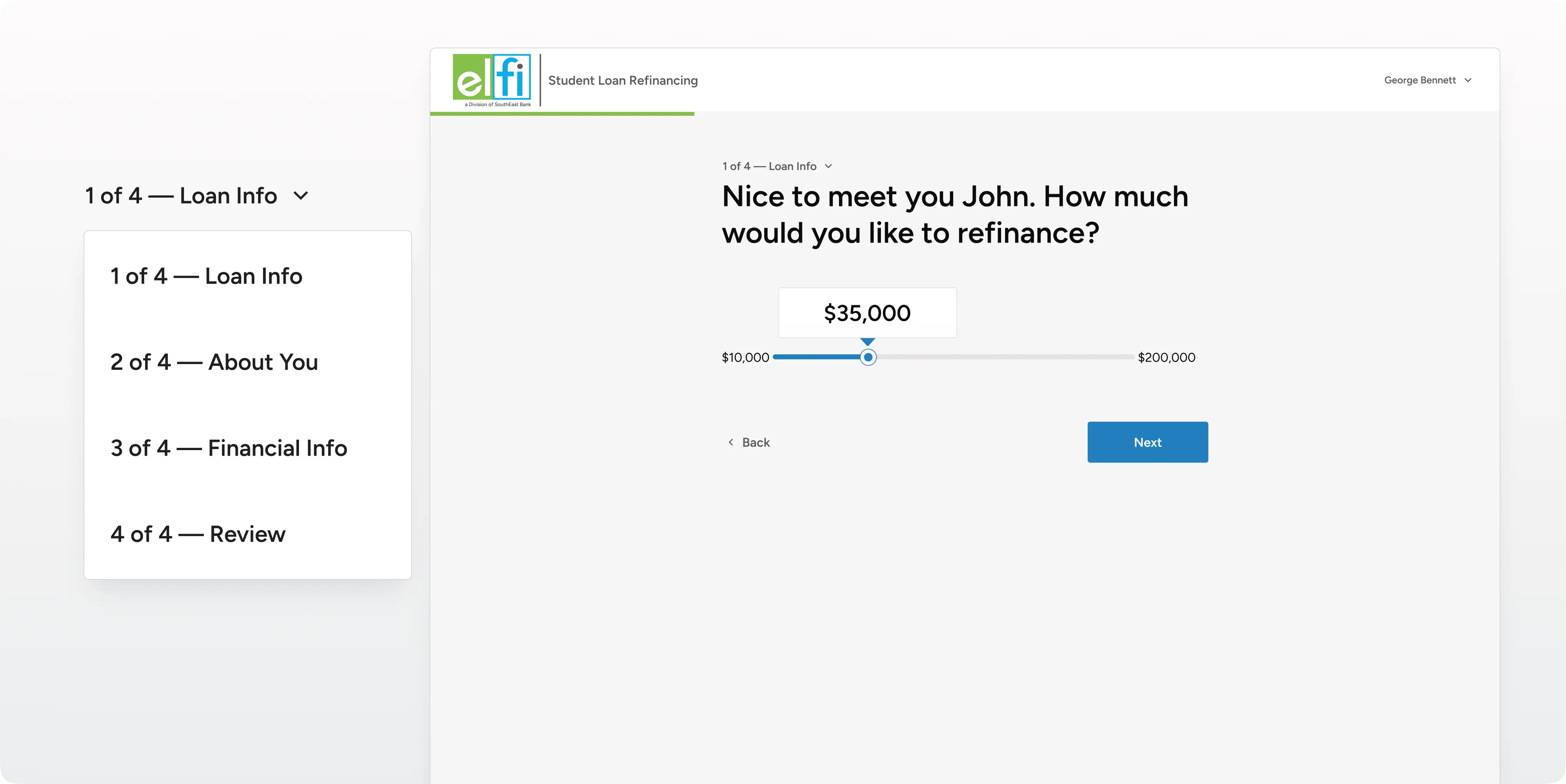 Loan Calculator Interface