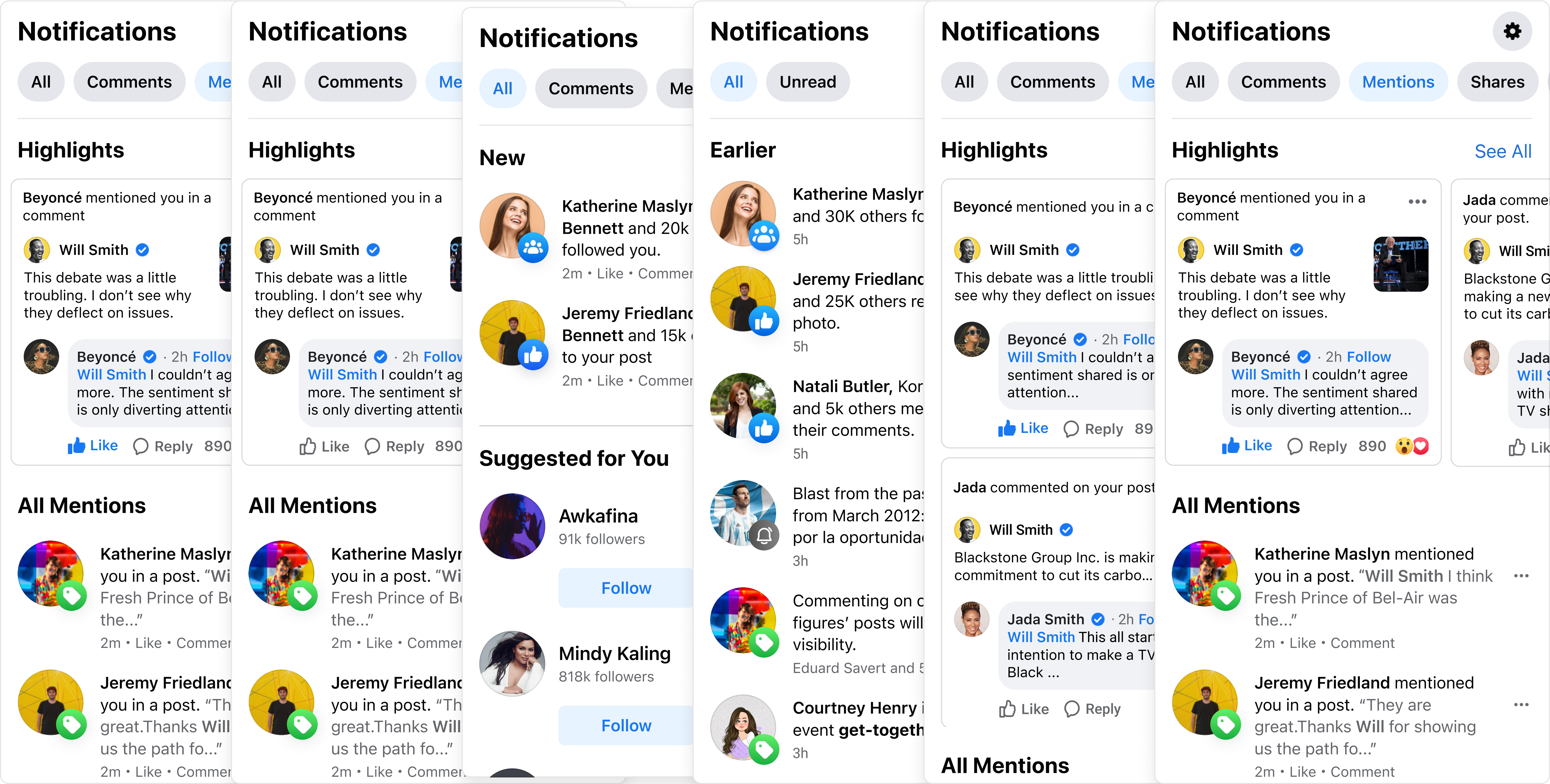 Notification Design Variants